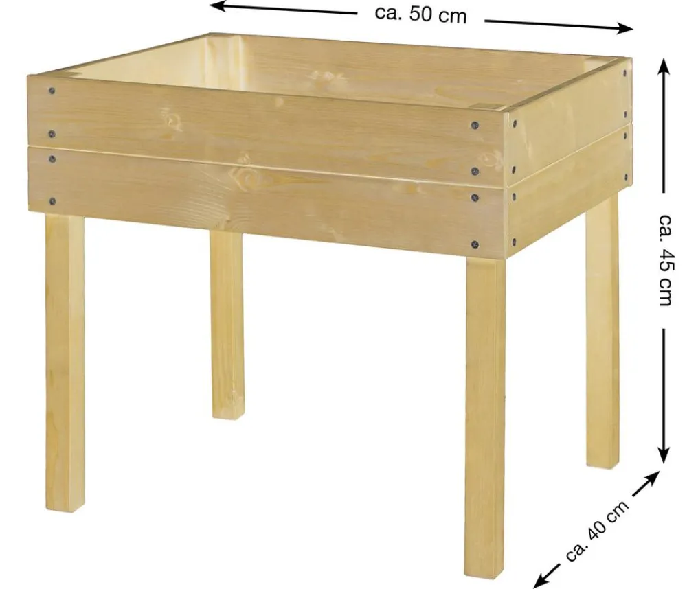 Hecht Hochbeete & Frühbeete > Holz-Kinderhochbeet, ca. B45/H40/T45 cm