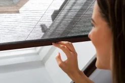 Hecht Insektenschutz Dachfenster, ca. B110/H160 cm Dunkelbraun Hot