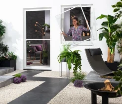 Hecht Insektenschutz-Fensterbausatz Basic, ca. B80/H100 cm Weiß Discount