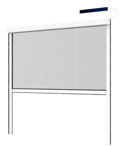 Hecht Insektenschutz & Fallen - Insektenschutzrollo elektrisch, inkl. Solarpanel, ca. B130/H160 cm Weiß