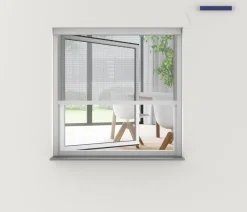 Hecht Insektenschutzrollo elektrisch, inkl. Solarpanel, ca. B110/H220 cm Weiß Online