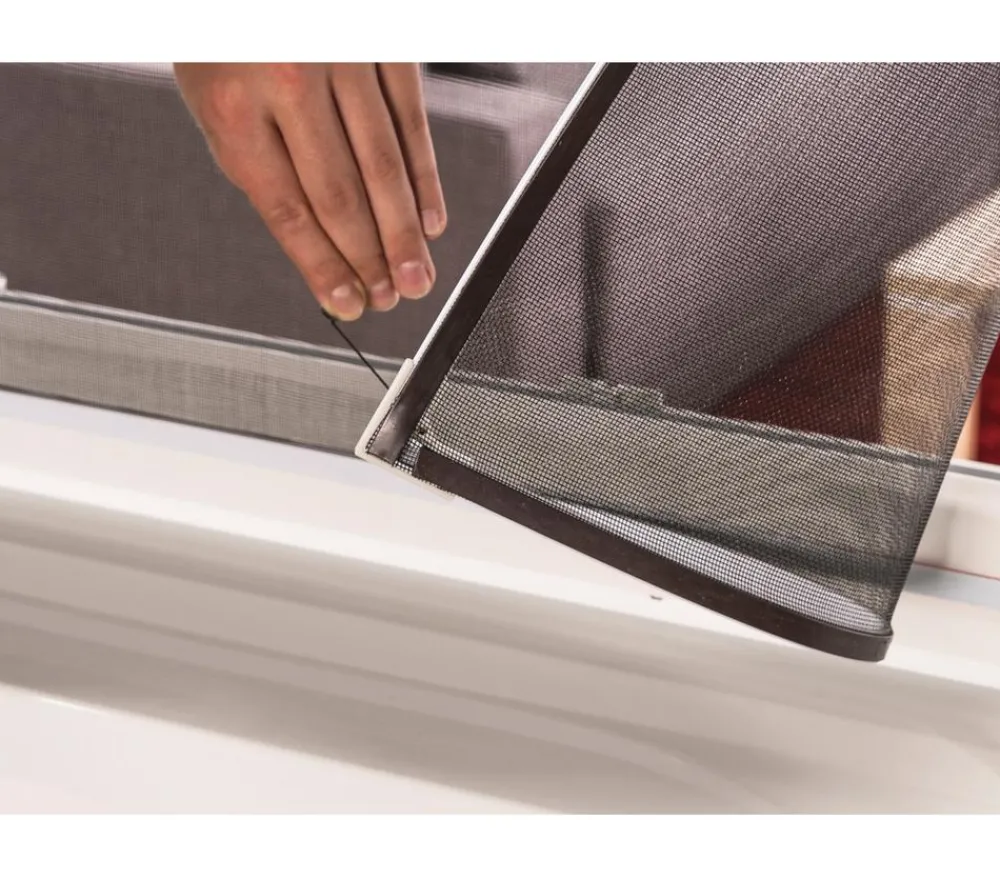Hecht Insektenschutz & Fallen - Magnet Insektenschutz EASY, ca. B130/H150 cm Weiß