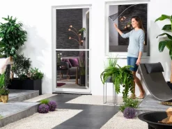 Hecht Insektenschutz & Fallen - Magnet Insektenschutz EASY, ca. B130/H150 cm Weiß
