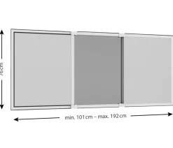 Hecht Insektenschutz & Fallen > Schiebefenster Comfy Slide, ca. B75/H100/T0,9 cm