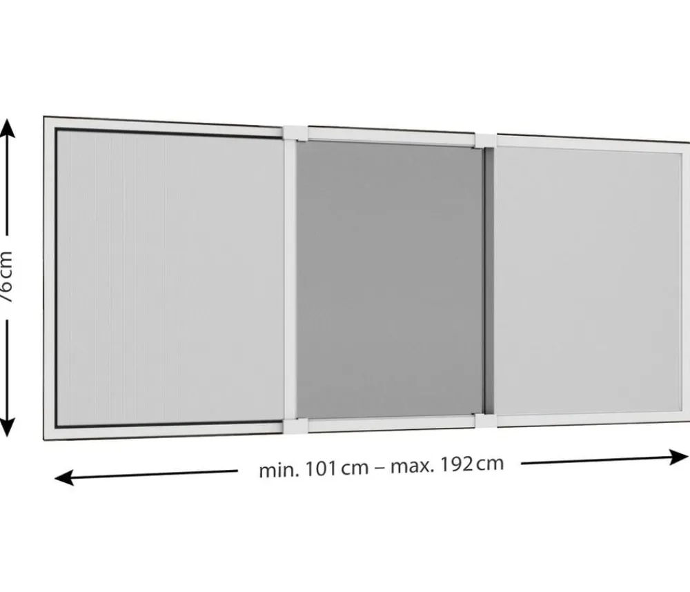 Hecht Insektenschutz & Fallen > Schiebefenster Comfy Slide, ca. B75/H100/T0,9 cm