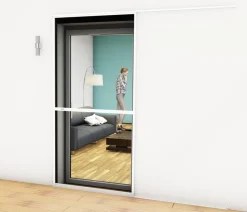 Hecht Insektenschutz & Fallen - Schiebetür Einzelelement Comfort, ca. B120/H240 cm Dunkelbraun