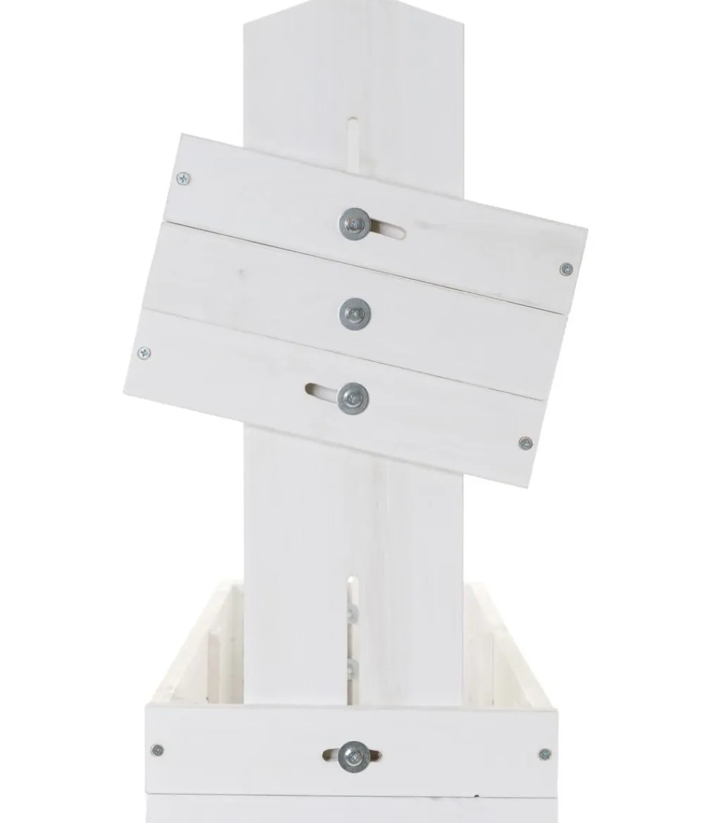 Hecht Vertikales Holz-Hochbeet Cube 4, ca. B82/H145/T50 cm Weiß Outlet