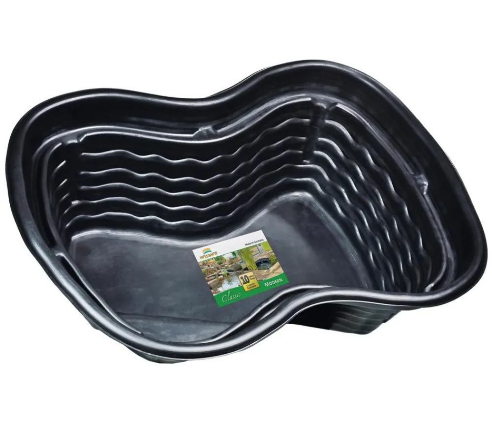 Heissner PE-Fertigteich klassisch Schwarz Hot