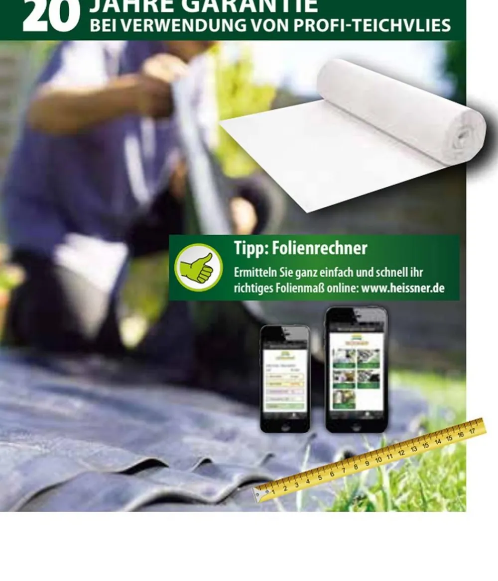 Heissner Gartenteich·Teichbecken & Teichfolien|Teichbecken & Teichfolien > PVC-Teichfolie, m