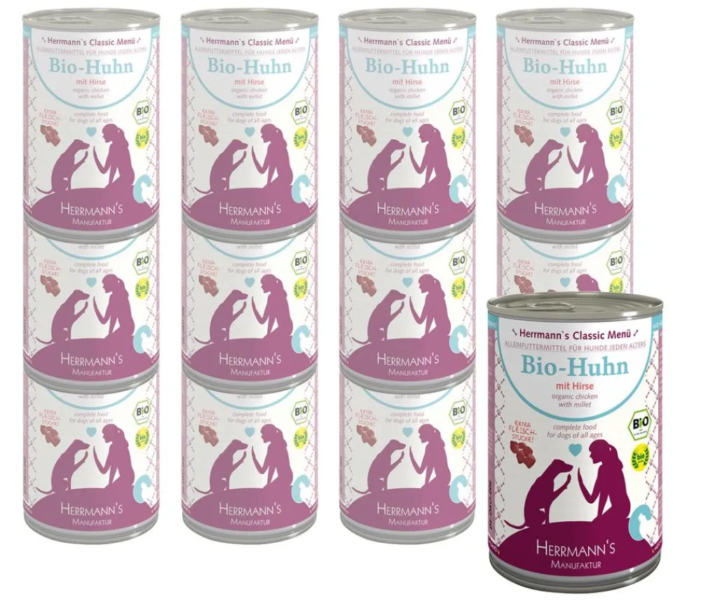 Herrmann's Nassfutter Hund > Nassfutter für Hunde Classic Menü Bio