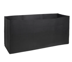 Herstera Filz-Pflanztasche, rechteckig, , ca. B100 cm Schwarz Discount
