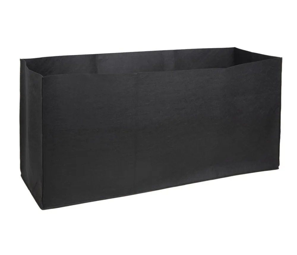 Herstera Filz-Pflanztasche, rechteckig, , ca. B100 cm Schwarz Discount