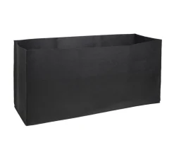 Herstera Mehr Blumentopfzubehör - Filz-Pflanztasche, rechteckig, , ca. B100 cm Schwarz