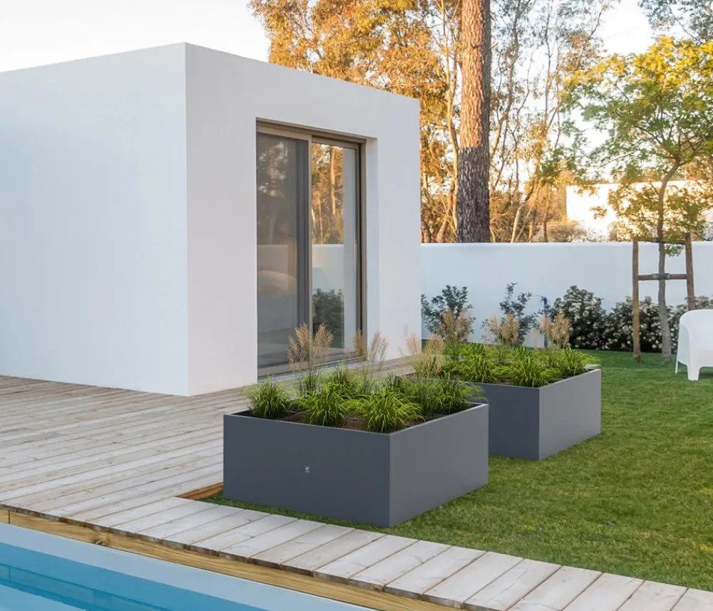 Herstera Pflanzkübel & Blumenkästen > Metall-Pflanzkasten Cube Edge, rechteckig, , ca. B1
