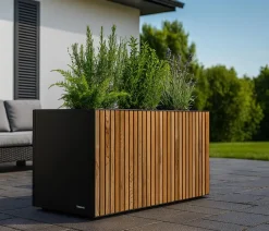 Herstera Pflanzkübel & Blumenkästen > Metall-Pflanzkasten Deco Planter, rechteckig, /natur