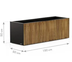 Herstera Metall-Pflanzkasten Deco Planter, rechteckig, /natur