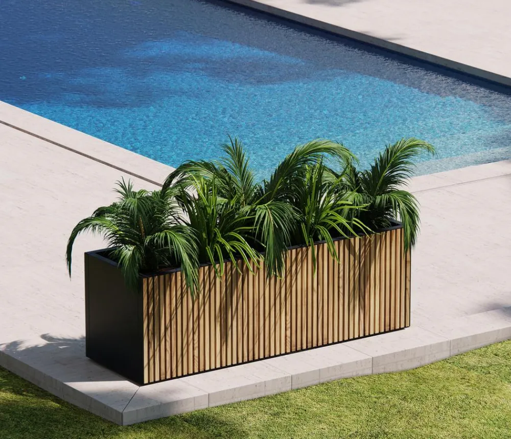 Herstera Metall-Pflanzkasten Deco Planter, rechteckig, /natur