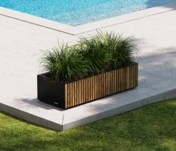 Herstera Pflanzkübel & Blumenkästen > Metall-Pflanzkasten Deco Planter Xic, rechteckig, /natur