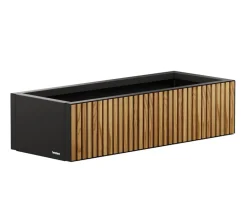 Herstera Pflanzkübel & Blumenkästen > Metall-Pflanzkasten Deco Planter Xic LED, rechteckig, /natur