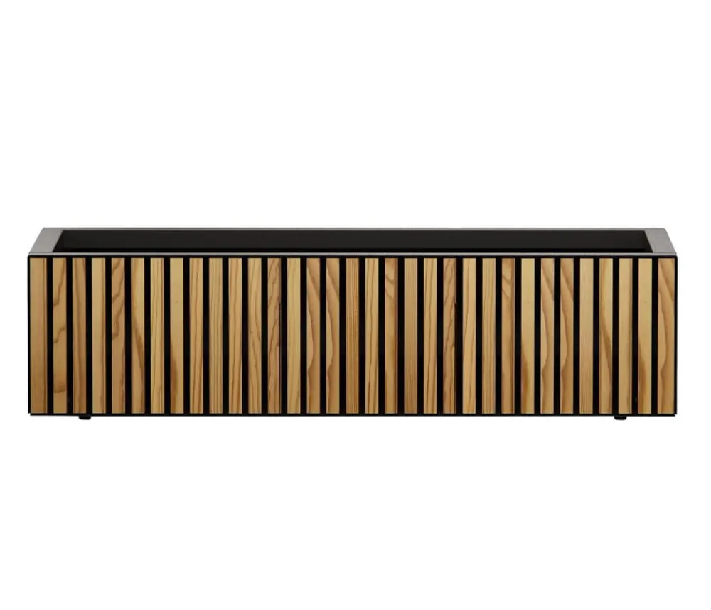 Herstera Pflanzkübel & Blumenkästen > Metall-Pflanzkasten Deco Planter Xic LED, rechteckig, /natur