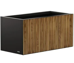 Herstera Pflanzkübel & Blumenkästen > Metall-Pflanzkasten Deco Planter LED, rechteckig, /natur