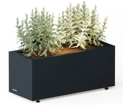 Herstera Pflanzkübel & Blumenkästen > Metall-Pflanzkasten Cube Balcony LED, rechteckig,