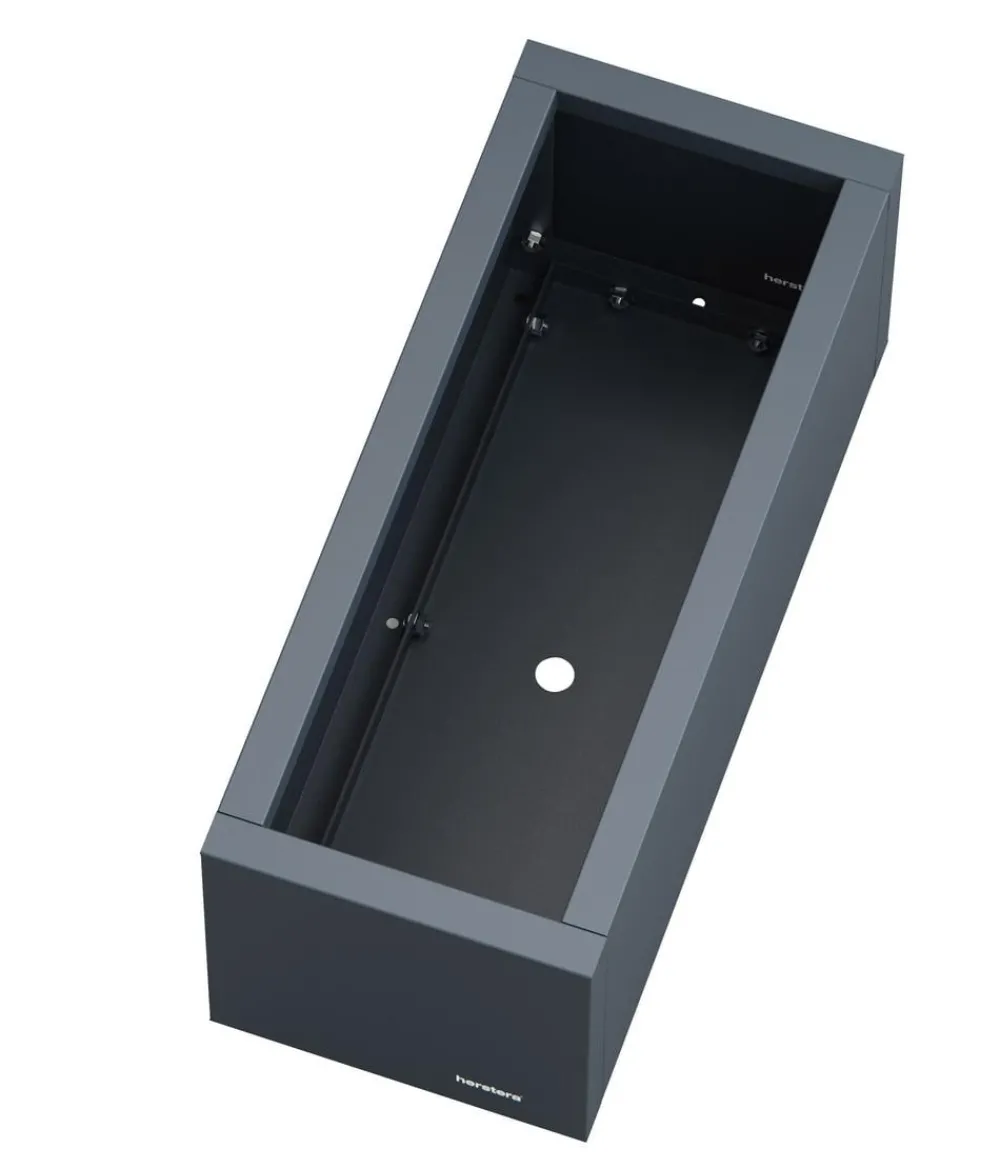 Herstera Pflanzkübel & Blumenkästen > Metall-Pflanzkasten Cube Balcony LED, rechteckig,