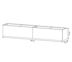 Herstera Pflanzkübel & Blumenkästen > Metall-Pflanzkasten Cube LED mit Verbindungsstück,