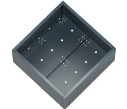 Herstera Pflanzkübel & Blumenkästen - Metall-Pflanzkasten Cube Low, quadratisch, , ca. B100/H50/T100 cm Anthrazit