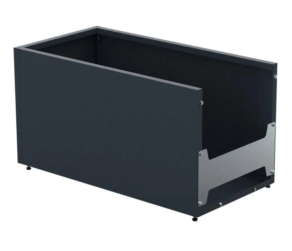 Herstera Metall-Pflanzkasten Cube mit Verbindungsstück, rechteckig, Anthrazit