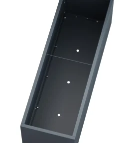 Herstera Metall-Pflanzkasten Cube LED, rechteckig, Anthrazit Discount