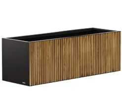 Herstera Pflanzkübel & Blumenkästen - Metall-Pflanzkasten Deco Planter LED, rechteckig, /natur