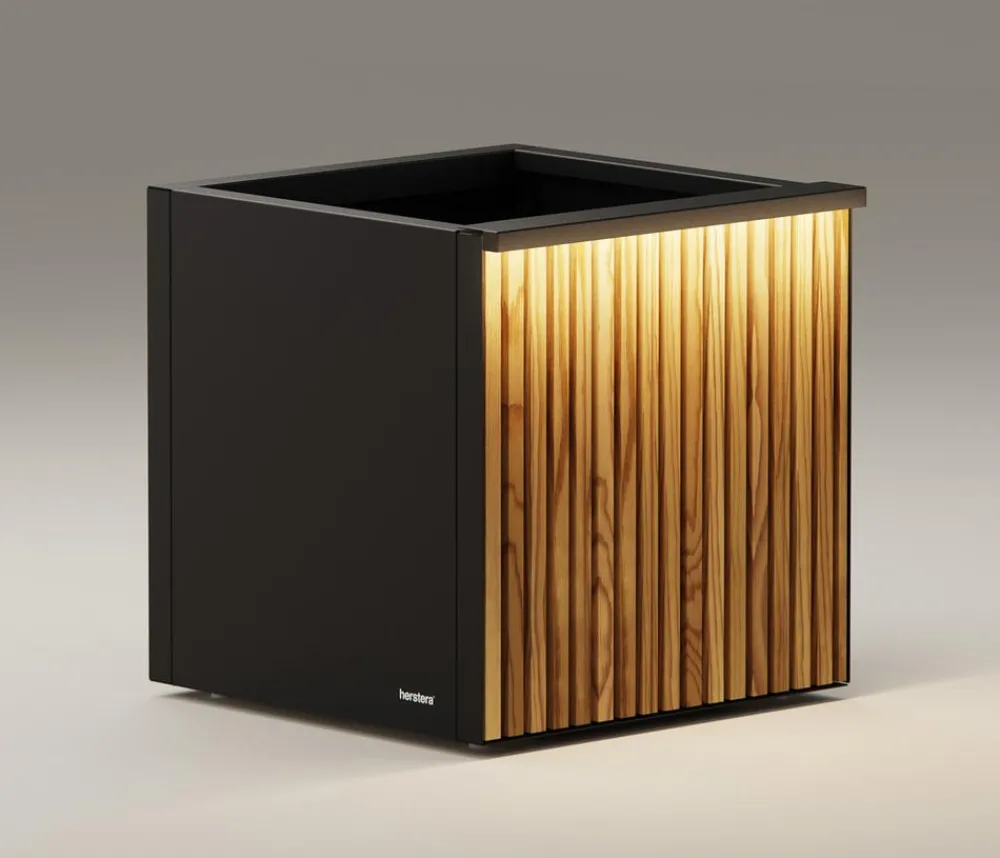 Herstera Metall-Pflanzkasten Deco Planter, quadratisch, /natur, ca. B50/H50/T50 cm Hot