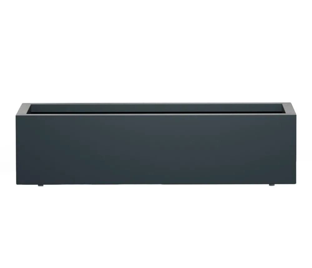 Herstera Pflanzkübel & Blumenkästen - Metall-Pflanzkasten Cube Xic LED, rechteckig, Anthrazit