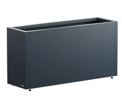 Herstera Pflanzkübel & Blumenkästen - Metall-Pflanzkasten Cube LED, rechteckig, Anthrazit
