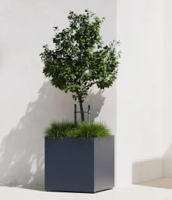 Herstera Pflanzkübel & Blumenkästen > Metall-Pflanztopf Cube, quadratisch,