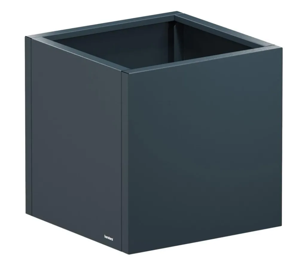 Herstera Metall-Pflanztopf Cube, quadratisch, Anthrazit Clearance