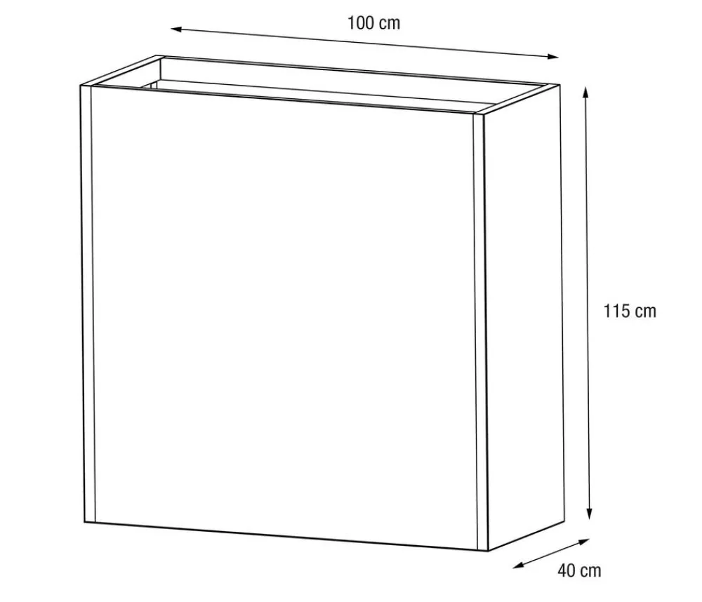Herstera Pflanzkübel & Blumenkästen > Metall-Raumtrenner Cube, rechteckig,