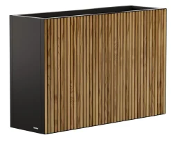 Herstera Metall-Raumtrenner Deco Planter LED, rechteckig, /natur New