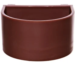 Heuser Ernst Mehr Vogelzubehör - Heuser Papageiennapf, ca. B9/H5/T7,5 cm Braun