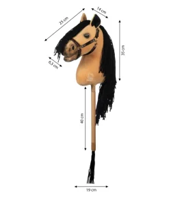 HKM KIDS Hobby Horse Premium, Buckskin Hellbraun Clearance
