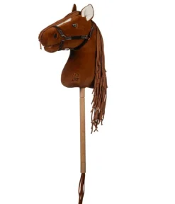 HKM KIDS Hobby Horse Premium, Dunkelfuchs Braun Clearance