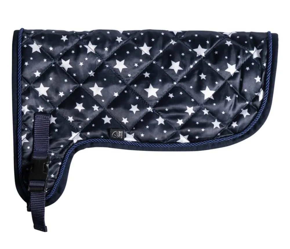 HKM KIDS Hobby Horsing Decke mit Print, navy mit Sternenmuster Dunkelblau Outlet