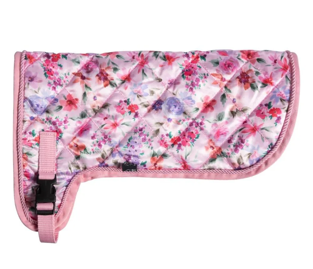 HKM KIDS Hobby Horsing Decke mit Print, flower Rosa Best