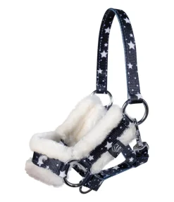 HKM KIDS Hobby Horsing|Spielzeug > Hobby Horsing Halfter und Strick mit Print, navy mit Sternenmuster