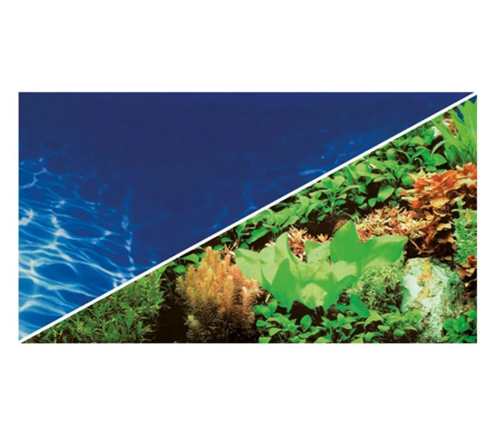Hobby® Deko - Aquarium Rückwand Pflanzen 8/Marine Blue