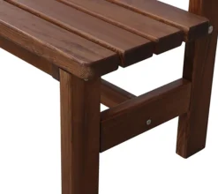 Fun Star 3-Sitzer Gartenbänke|Gartenbänke Holz - Holzbank Tessin, 3-Sitzer Braun