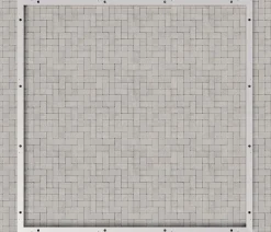Hörmann Aluminium-Bodenrahmen für Gerätehaus Juno JSD4/JFD4/JPD4 Silber Outlet