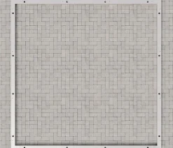 Hörmann Böden & Fundamente - Aluminium-Bodenrahmen für Gerätehaus Juno JSD14/JFD14/JPD14 Silber
