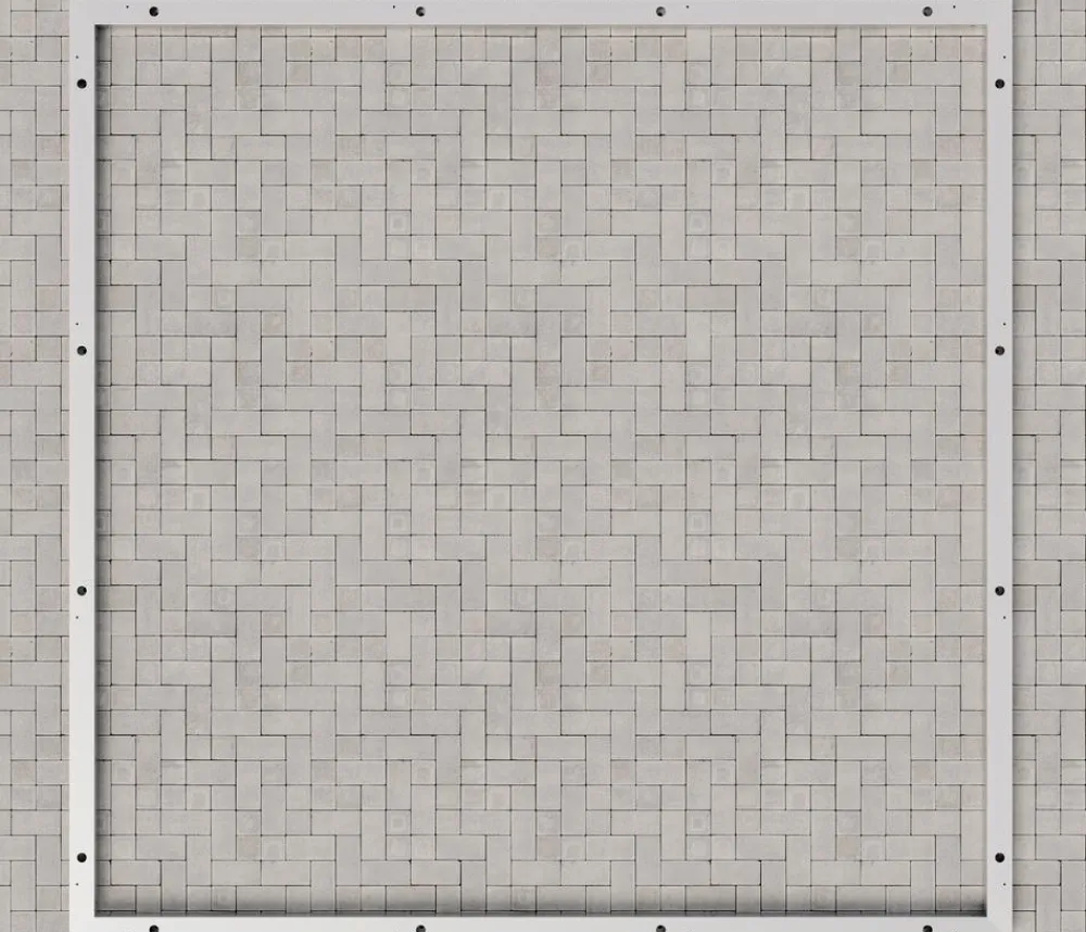 Hörmann Böden & Fundamente - Aluminium-Bodenrahmen für Gerätehaus Juno JSD14/JFD14/JPD14 Silber